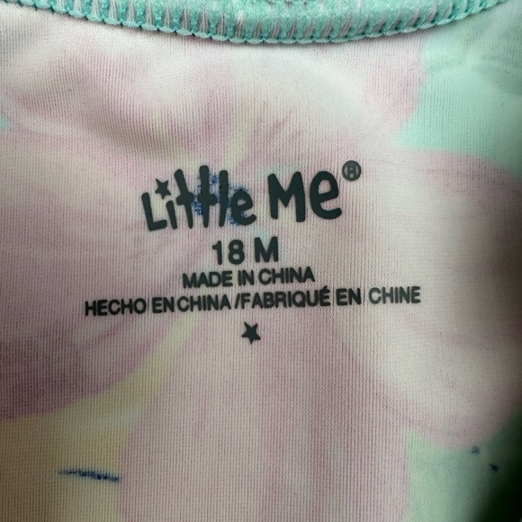 Little Me Tropical Surf Style Swimsuit Size 18 Months - Picture 4 of 5